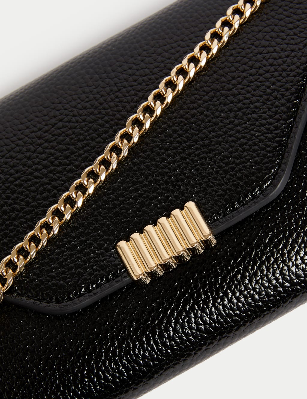 Metallic Chain Strap Clutch Bag M&S Collection M&S