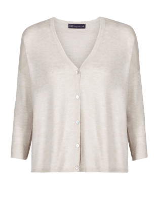 m&s grey cardigan
