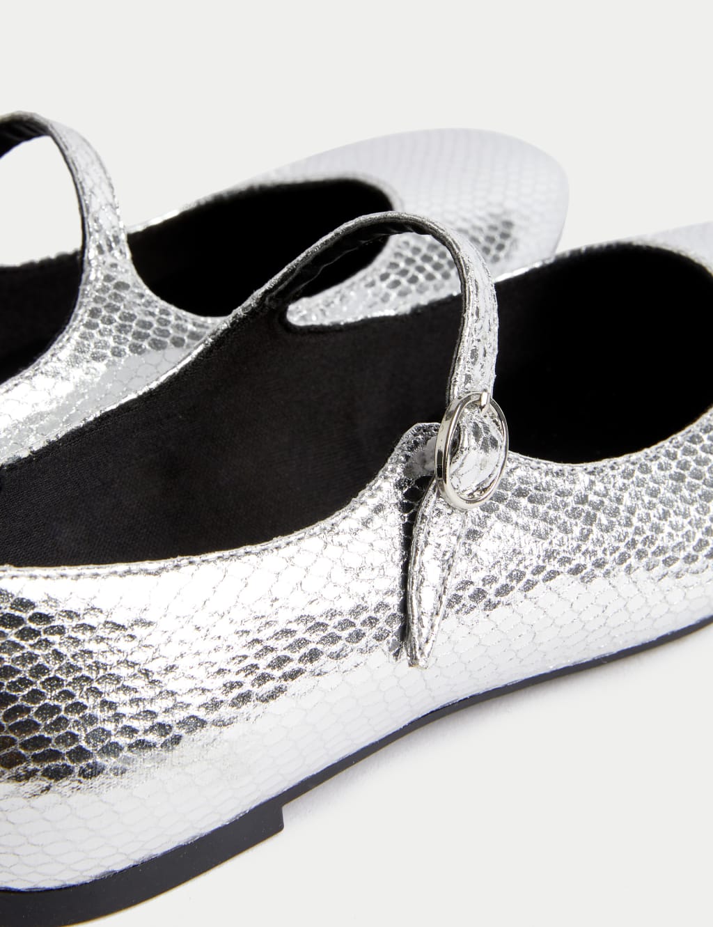 Silver flat shoes new arrivals