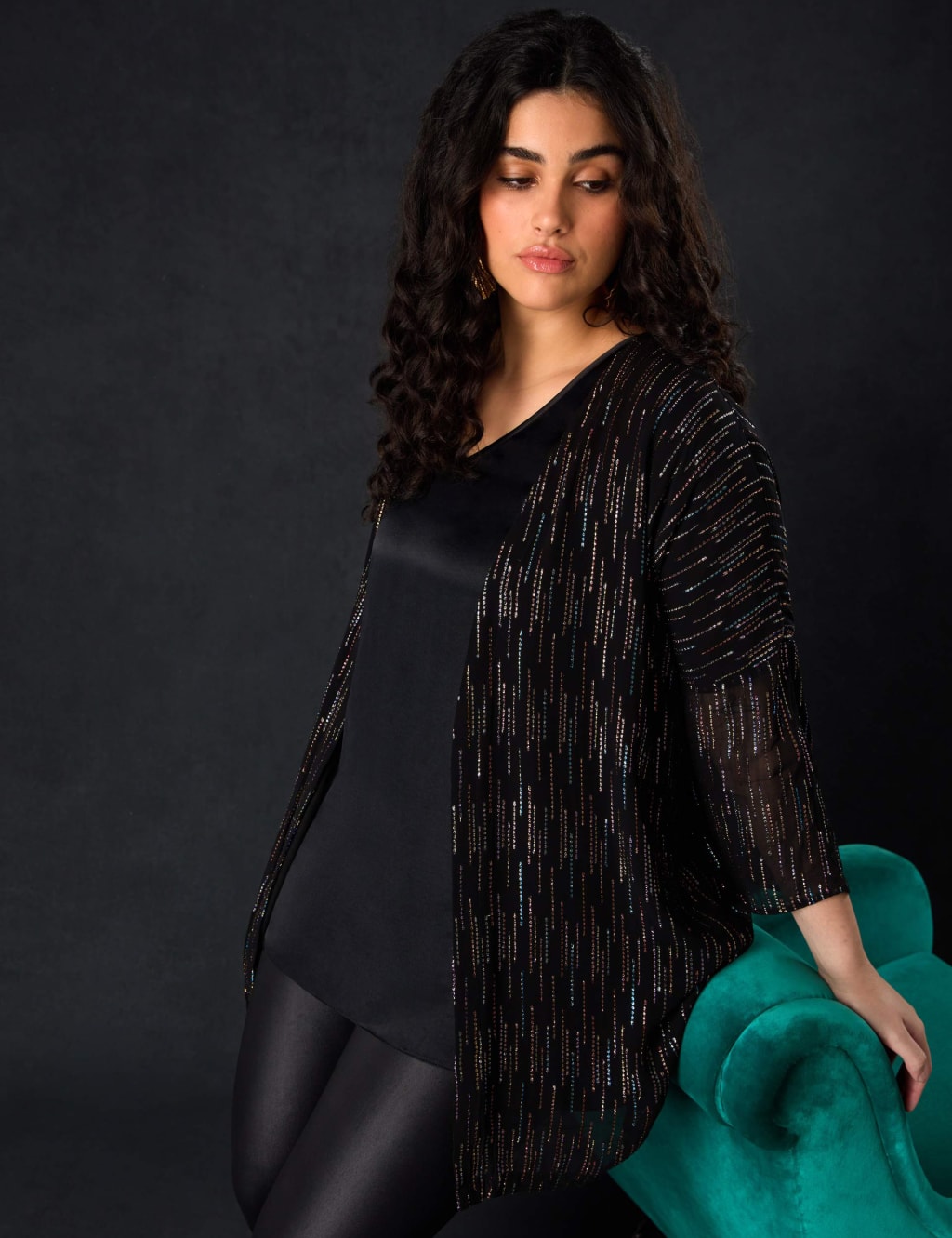 Metallic duster coat online