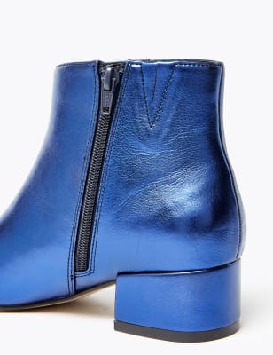 ankle boots metallic