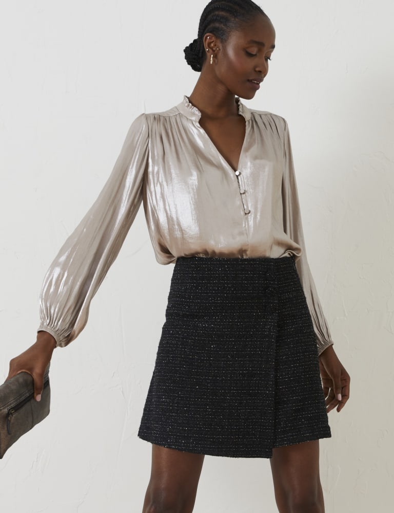 Metallic skirt m&s hot sale