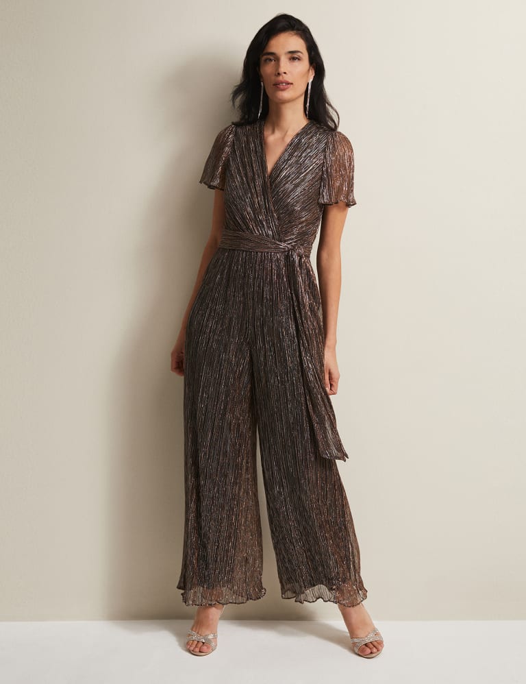 Plisse jumpsuits hot sale