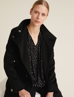 marks and spencer black blouse