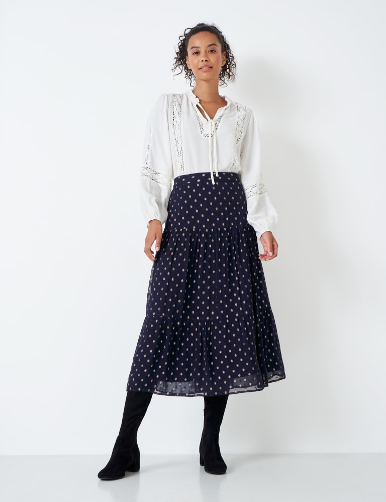 Polka dot skirt marks and spencer discount