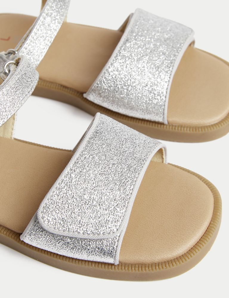 Metallic Sandals (4 Small - 2 Large) 3 of 4