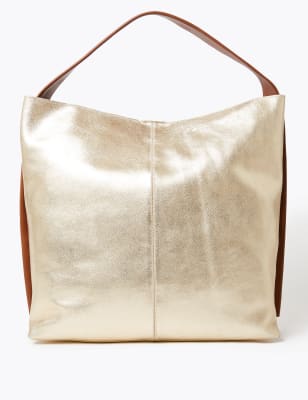 Metallic Suede Hobo Bag M S Collection M S