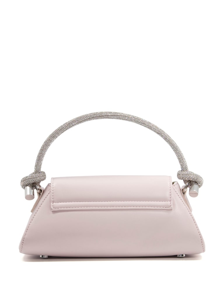 Estelle | Luxury Fuschia Pink Mini Bag | Rhinestone Embellished Handle