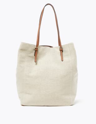 metallic tote