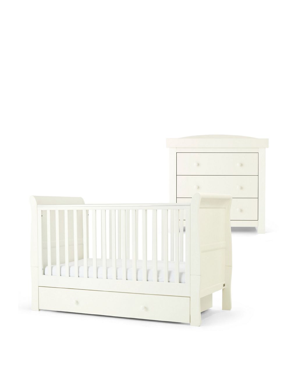 Mia 2 Piece Cotbed Set with Dresser 3 of 7
