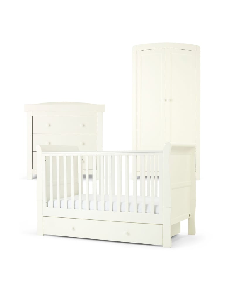 Mia 3 Piece Cotbed Range with Dresser and Wardrobe 1 of 7