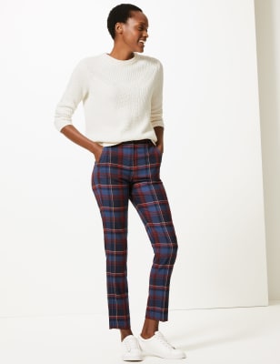 Mia Slim Jersey Ankle Grazer Trousers, M&S Collection, M&S