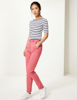 Posh Ponte Slim Leg Trousers, M&S Collection