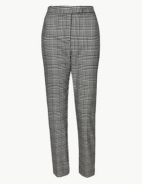 Mia Slim Checked Ankle Grazer Trousers Image 2 of 5