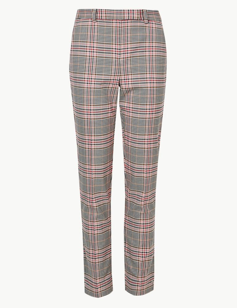 Mia Slim Checked Ankle Grazer Trousers 2 of 6