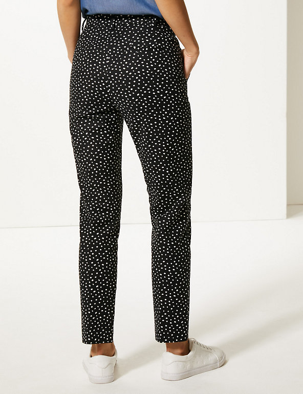 Mia Slim Spotted 7/8th Trousers, M&S Collection