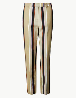 Mia Slim Striped 7/8th Trousers Image 2 of 5