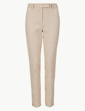 Mia Slim Textured Ankle Grazer Trousers Image 2 of 5