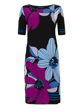 Miami Floral Shift Dress Image 2 of 4