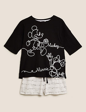 Mickey Mouse™ Print Cotton Short Pyjama Set Image 2 of 5