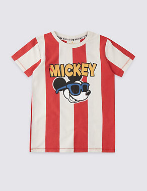 Mickey Mouse™ Pure Cotton T-Shirt (3 Months - 7 Years) Image 2 of 3