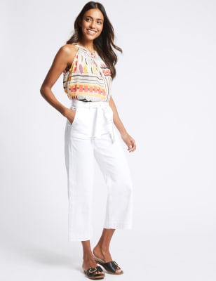 Mid rise culotte store jeans