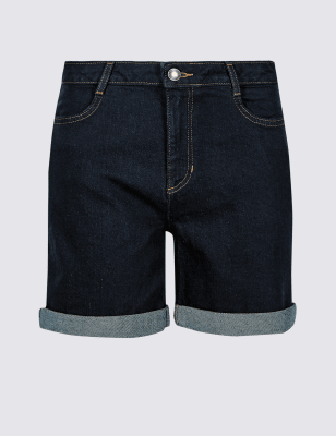 m&s denim shorts