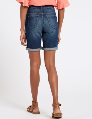 Mid rise jean clearance shorts