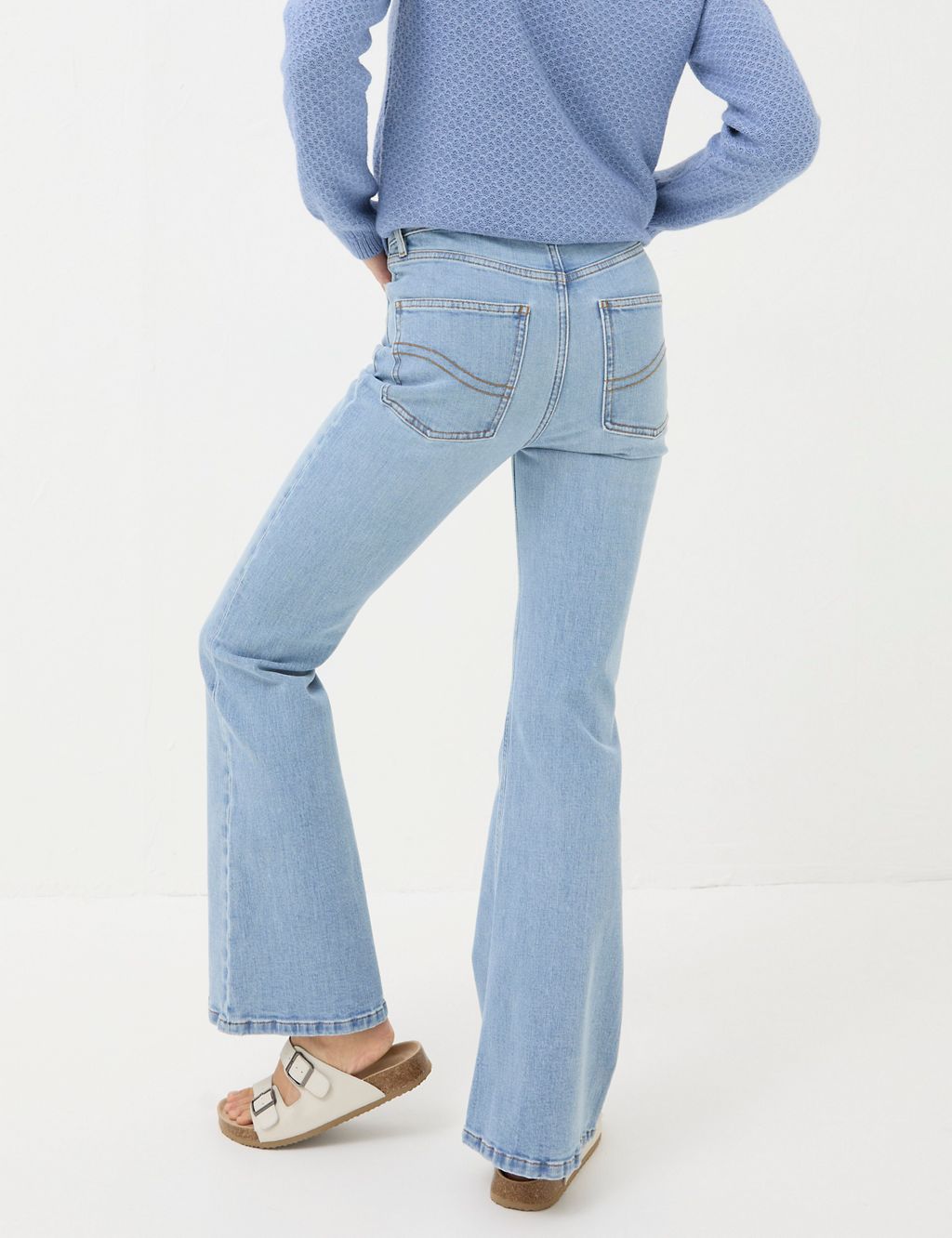 Mid Rise Flared Jeans 4 of 5