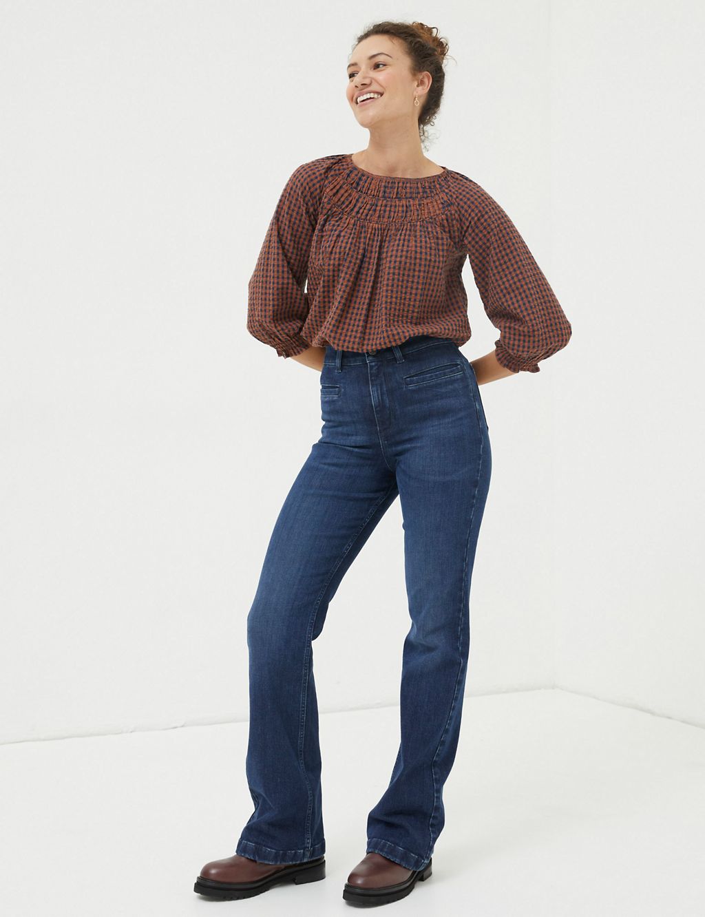 Mid Rise Flared Jeans 3 of 5