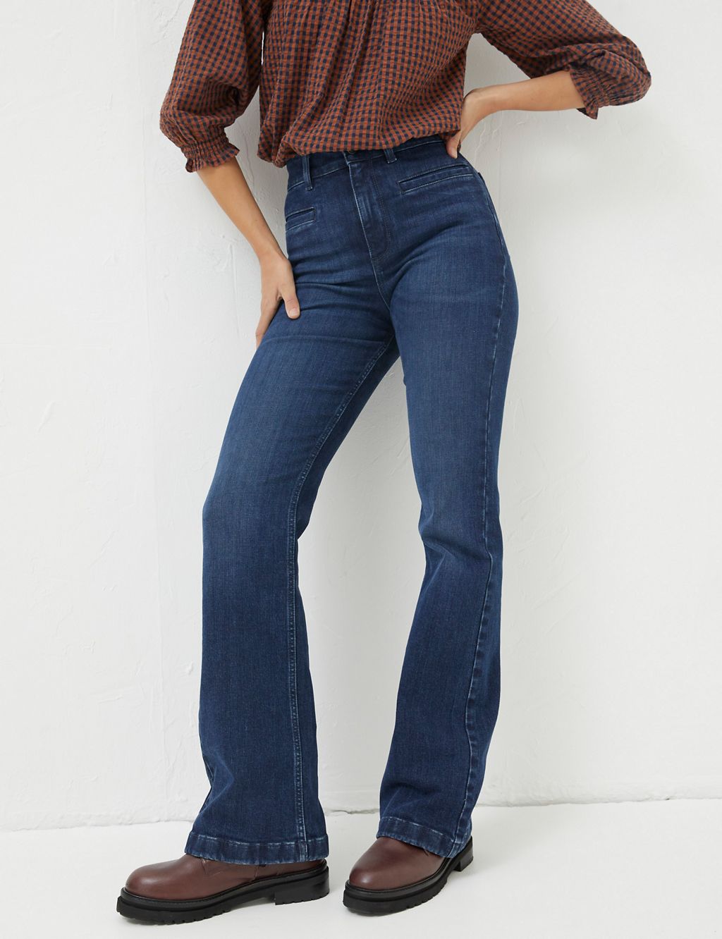 Mid Rise Flared Jeans 2 of 5