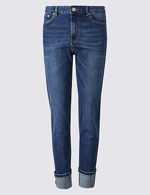 Mid Rise Relaxed Slim Leg Jeans Image 2 of 6