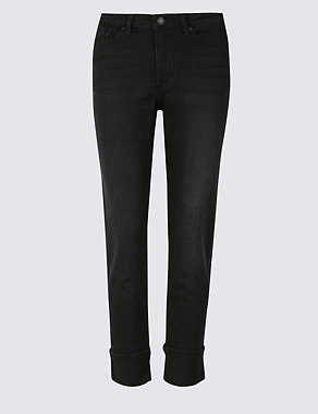 Mid Rise Relaxed Slim Leg Jeans Image 2 of 7
