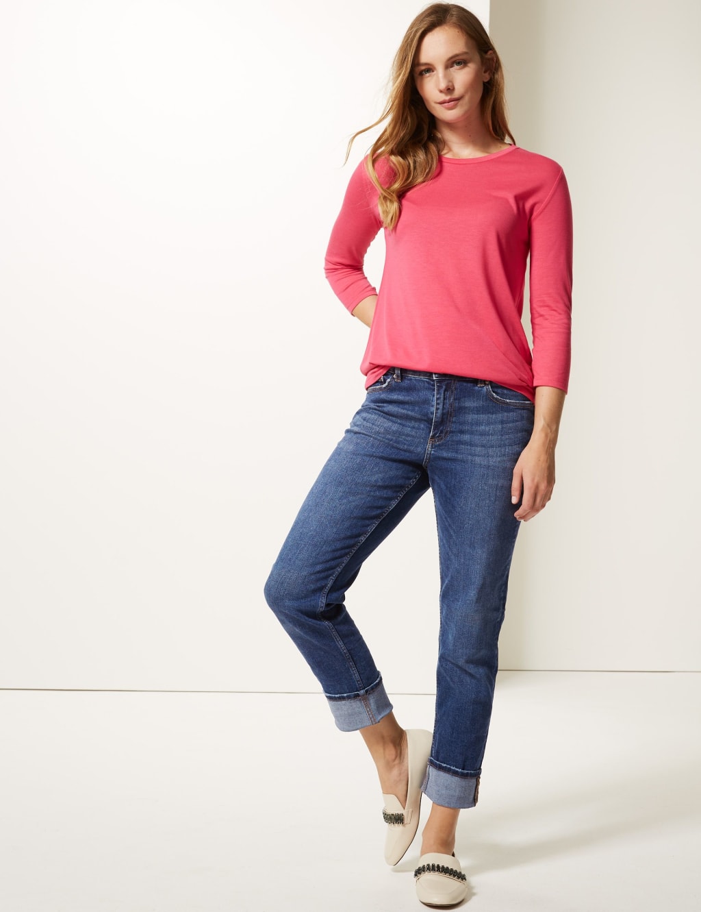 Relaxed slim jeans marks and spencer top