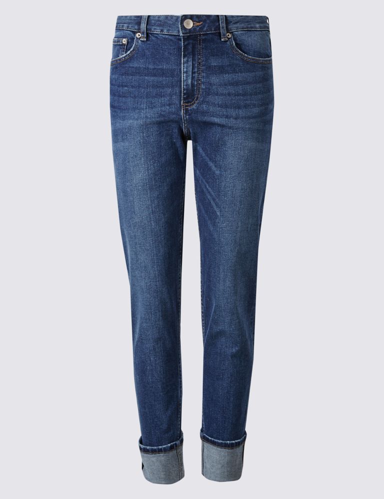 Mid Rise Relaxed Slim Leg Jeans 2 of 6