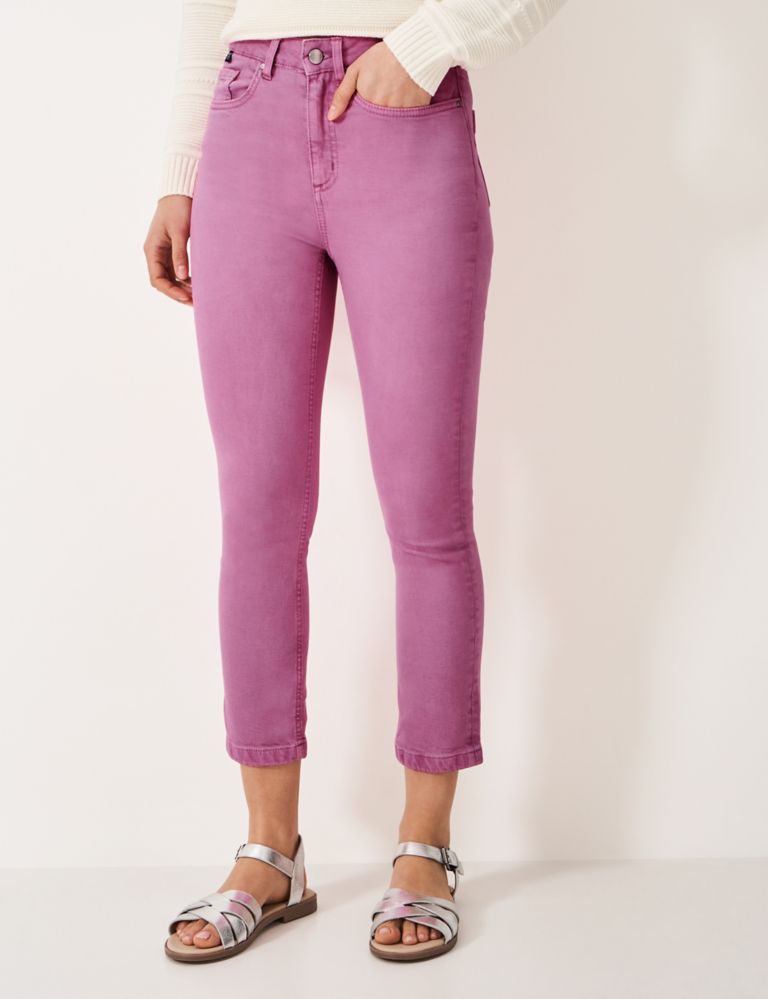 Mid Rise Skinny Cropped Jeans 3 of 5