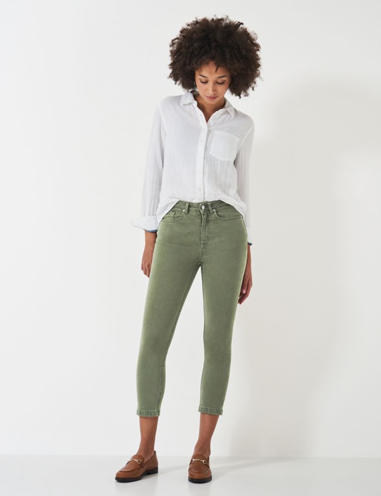 Mid Rise Skinny Cropped Jeans 1 of 5