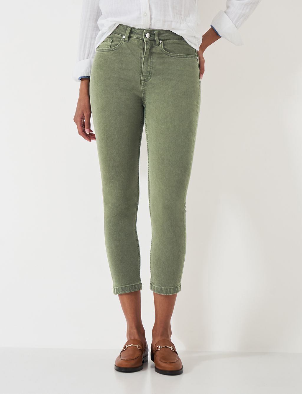 Mid Rise Skinny Cropped Jeans 2 of 5