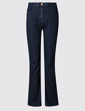 Mid Rise Slim Boot-Cut Jeans Image 2 of 6