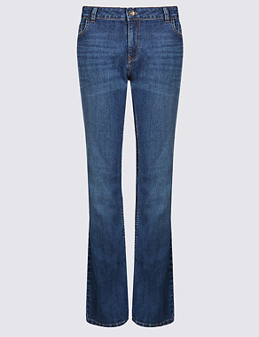 Mid Rise Slim Bootcut Jeans Image 2 of 6