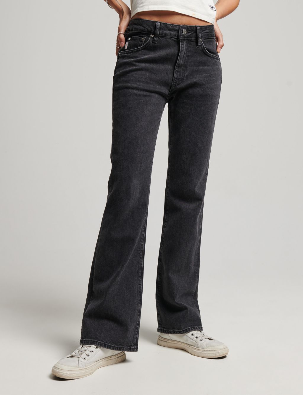 Mid Rise Slim Flare Jeans 1 of 5