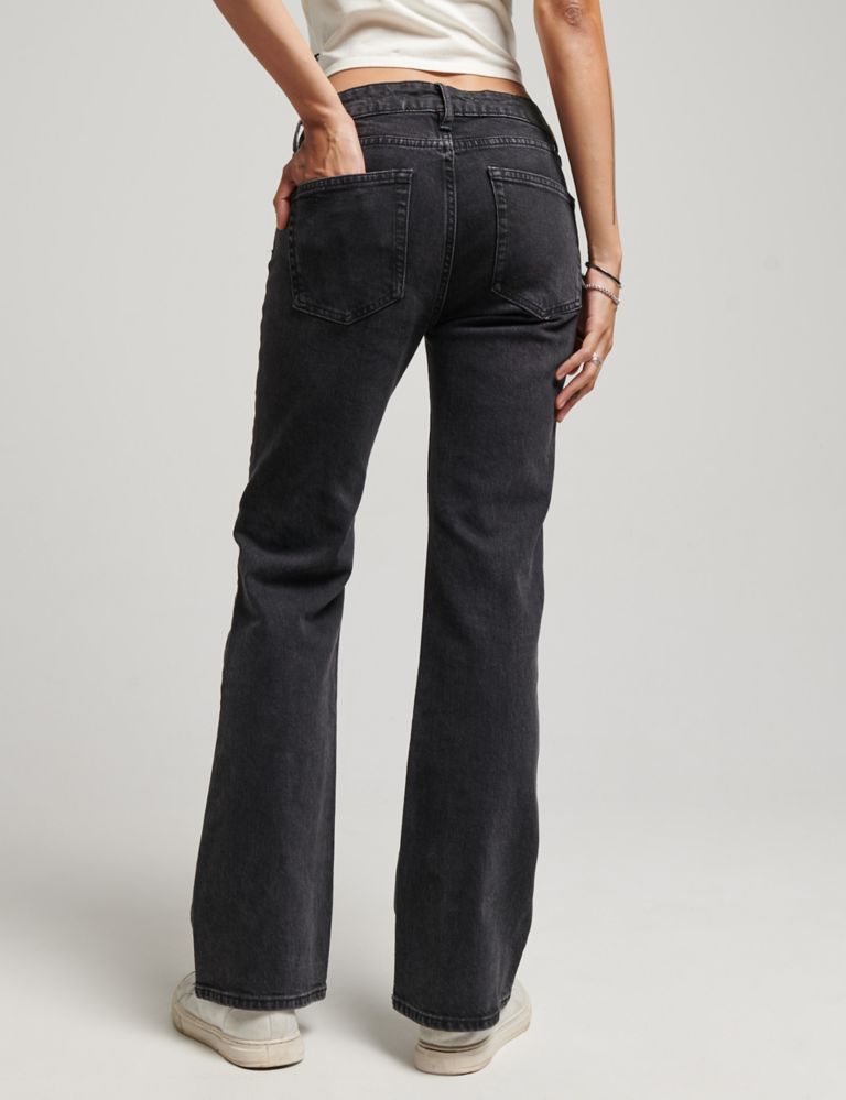 Mid Rise Slim Flare Jeans 4 of 5