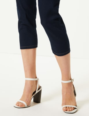 marks and spencer mid rise straight leg jeans