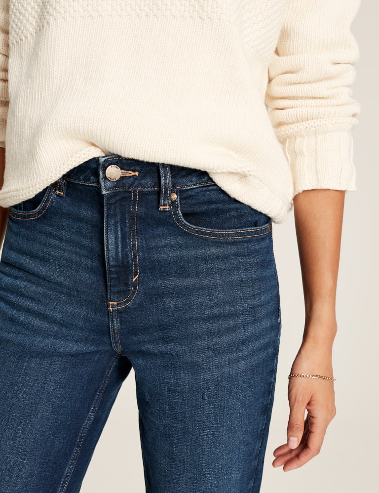 Mid Rise Straight Leg Cropped Jeans 5 of 6