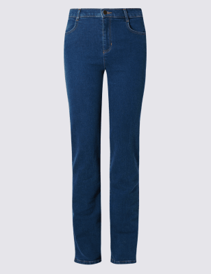 Marks and spencer mid cheap rise straight leg jeans