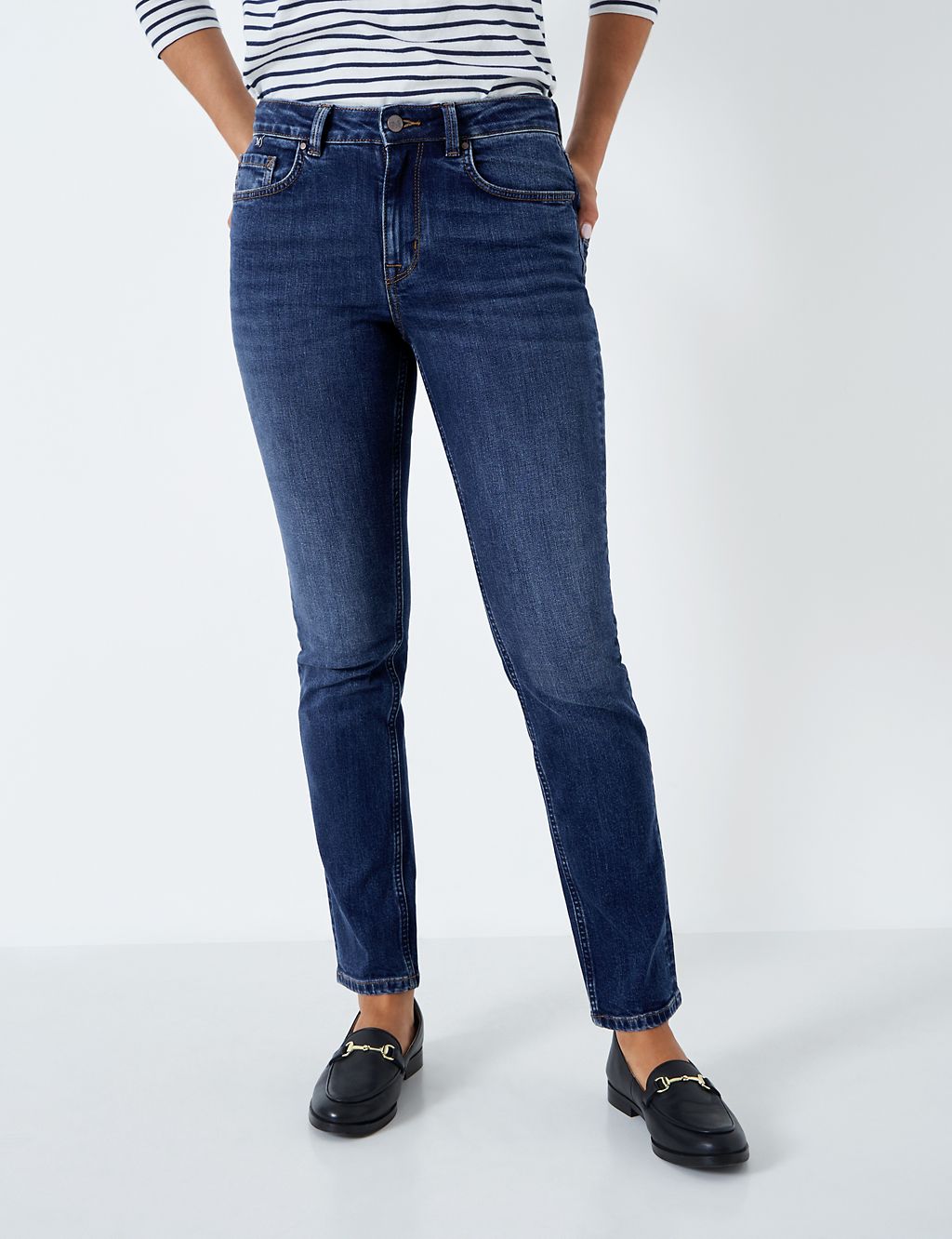 Mid Rise Straight Leg Jeans 2 of 5