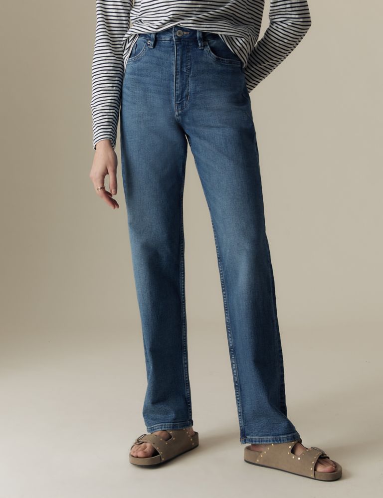 Mid Rise Straight Leg Jeans 5 of 6