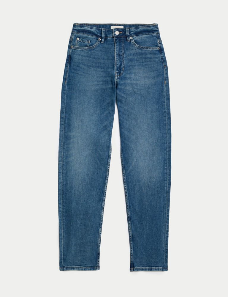 Mid Rise Straight Leg Jeans 2 of 6