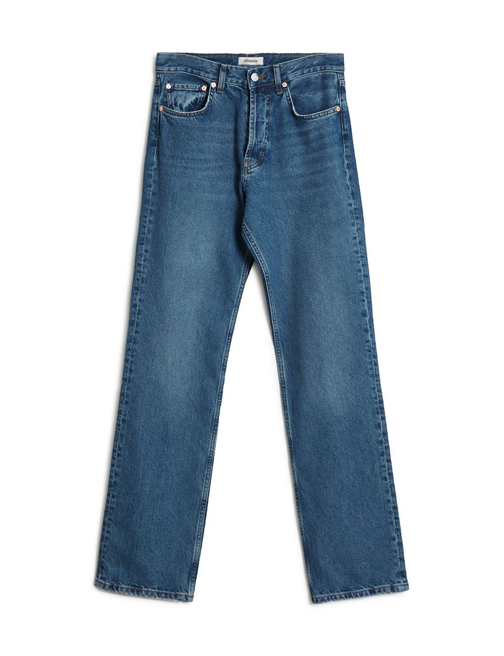 Mid Rise Straight Leg Jeans 1 of 4