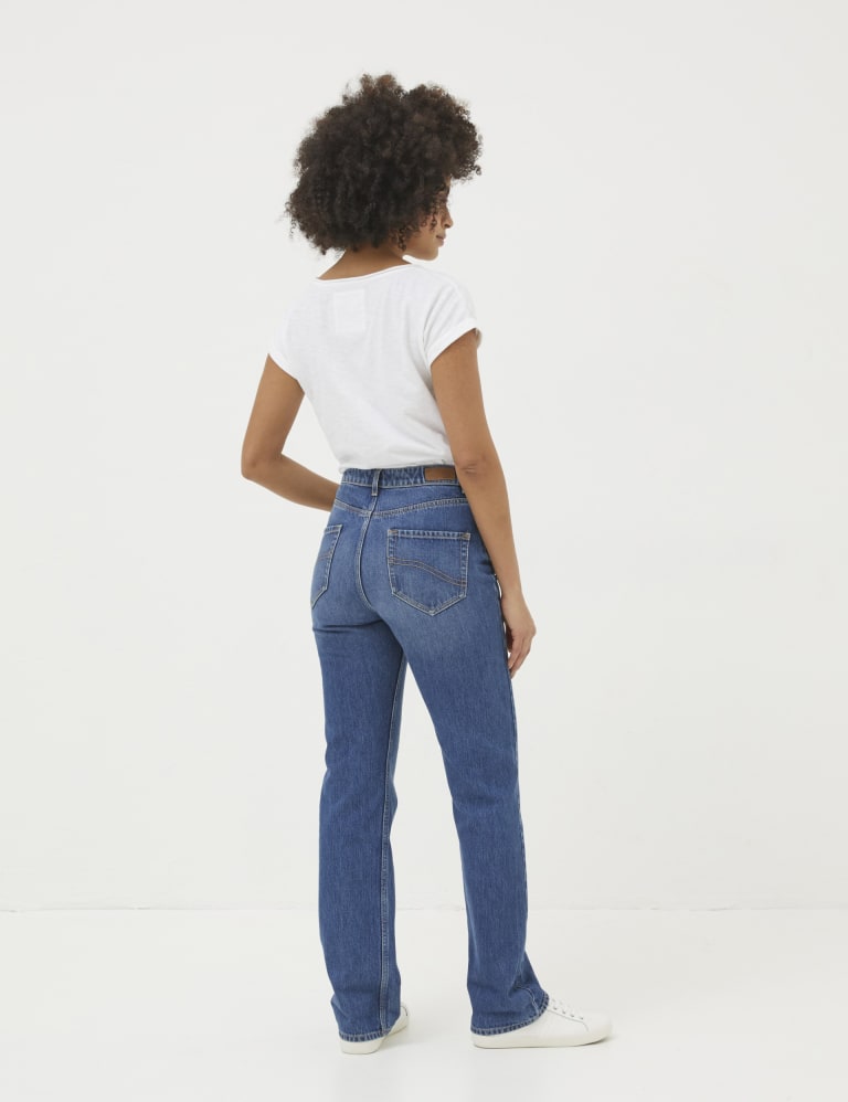 Mid Rise Straight Leg Jeans 3 of 4